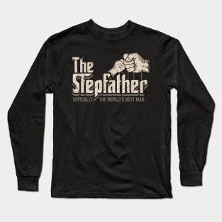 Funny Stepdad Gifts Stepfather Officially World's Best Long Sleeve T-Shirt